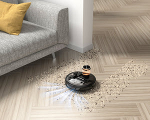 English Elm Geek Smart Slim Robot Vacuum with App Control Auto Charging and 1800pa Suction Power W100263725
