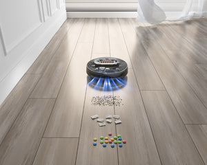 English Elm Geek Smart Slim Robot Vacuum with App Control Auto Charging and 1800pa Suction Power W100263726