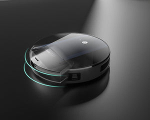 English Elm Geek Smart Slim Robot Vacuum with App Control Auto Charging and 1800pa Suction Power W100263726