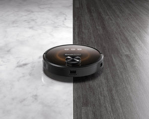 English Elm Geek Smart Slim Robot Vacuum with App Control Auto Charging and 1800pa Suction Power W100263725