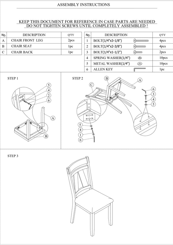 English Elm Dining Casual 6pc Dining Set with Round Table, Bench & 4 Cushioned Side Chairs, Rustic Modern Appeal Antique White+Gray 52.5 L x 18.25 W x 6 H B011S00190