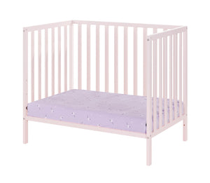 English Elm Palmer Convertible Mini Crib with Mattress Pad Compact Nursery Infant Sleep B02263771