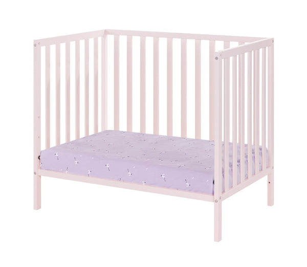 English Elm Palmer Convertible Mini Crib with Mattress Pad Compact Nursery Infant Sleep B02263771