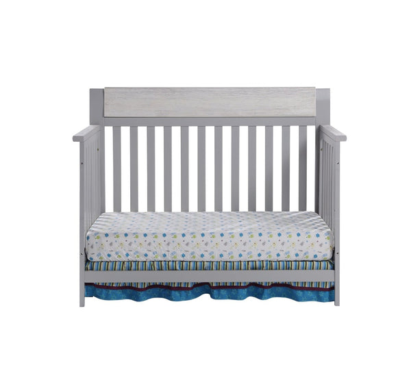 English Elm Hayes Convertible Crib with Two Tone Wood Frame for Modern Farmhouse Nursery B02263742
