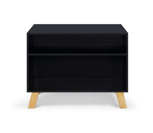 English Elm Livia Convertible Changing Table with Removable Tray Modern Nursery Storage Furniture Black B02263766