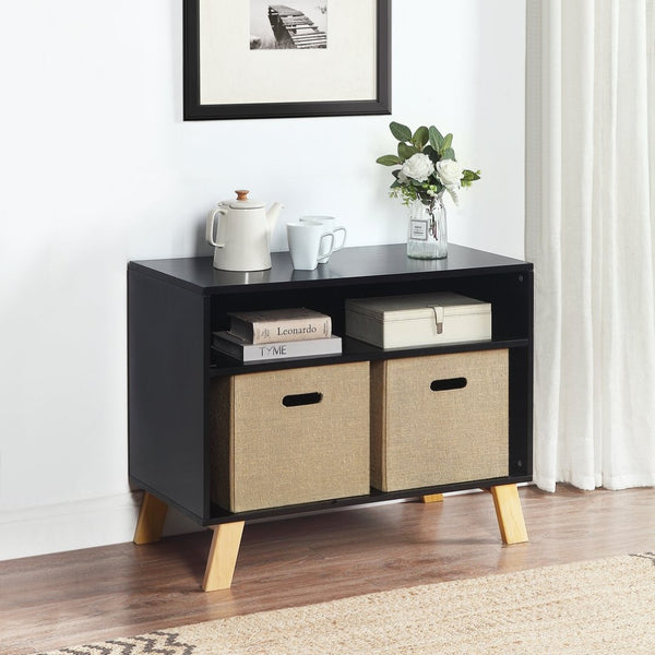 English Elm Livia Convertible Changing Table with Removable Tray Modern Nursery Storage Furniture Black B02263766