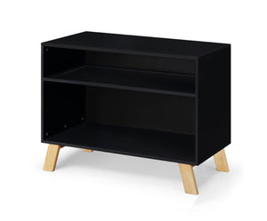 English Elm Livia Convertible Changing Table with Removable Tray Modern Nursery Storage Furniture Black B02263766