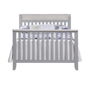 English Elm Hayes Convertible Crib with Two Tone Wood Frame for Modern Farmhouse Nursery B02263742