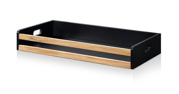 English Elm Livia Convertible Changing Table with Removable Tray Modern Nursery Storage Furniture Black B02263766