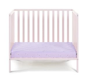 English Elm Palmer Convertible Mini Crib with Mattress Pad Compact Nursery Infant Sleep B02263771