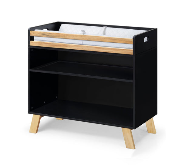 English Elm Livia Convertible Changing Table with Removable Tray Modern Nursery Storage Furniture Black B02263766