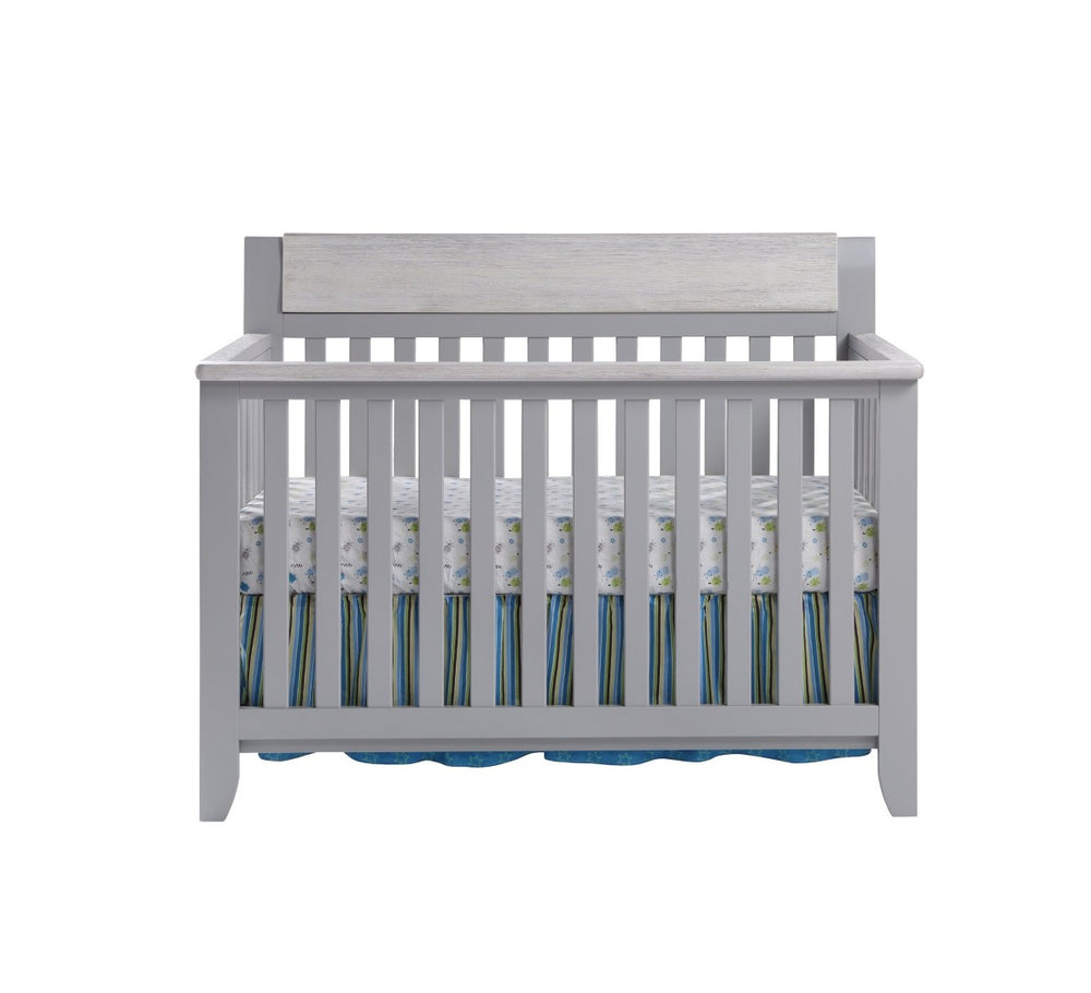 English Elm Hayes Convertible Crib with Two Tone Wood Frame for Modern Farmhouse Nursery B02263742