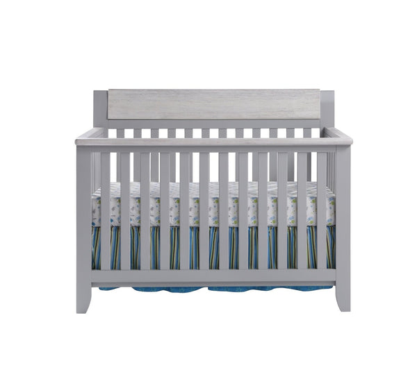 English Elm Hayes Convertible Crib with Two Tone Wood Frame for Modern Farmhouse Nursery B02263742
