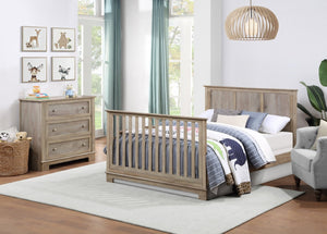 English Elm Grayson Convertible Crib with Alpine Inspired Design Grows From Infant to Full Bed Green B02263753