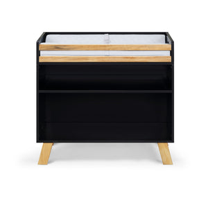 English Elm Livia Convertible Changing Table with Removable Tray Modern Nursery Storage Furniture Black B02263766
