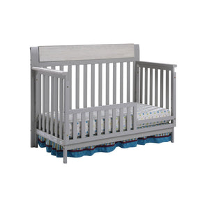 English Elm Hayes Convertible Crib with Two Tone Wood Frame for Modern Farmhouse Nursery B02263742