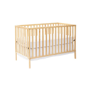 English Elm Palmer Convertible Island Crib Solid Wood Nursery Toddler Bed with 360 Degree Access Natural B02263643