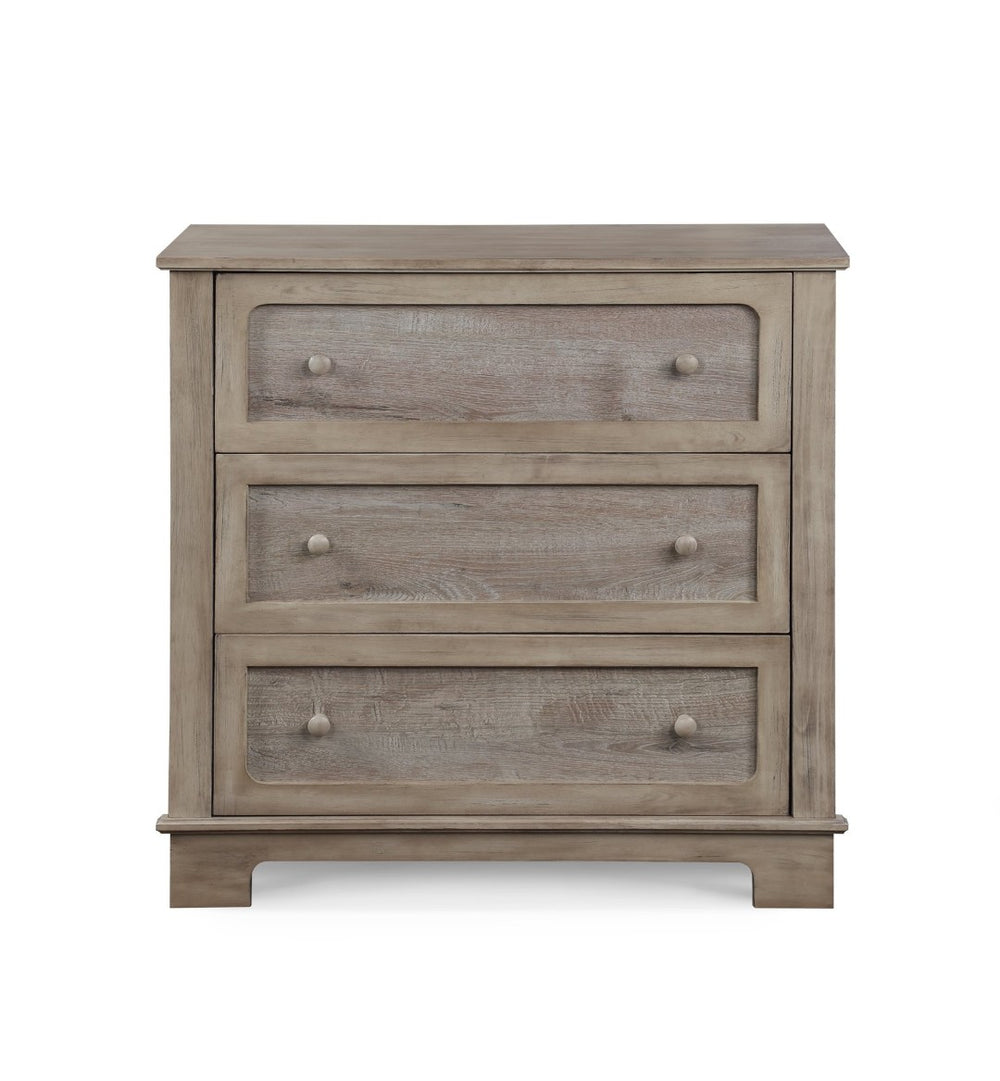 English Elm Grayson 3 Drawer Nursery Dresser with Rustic Alpine Finish and Changing Station Top B02263759
