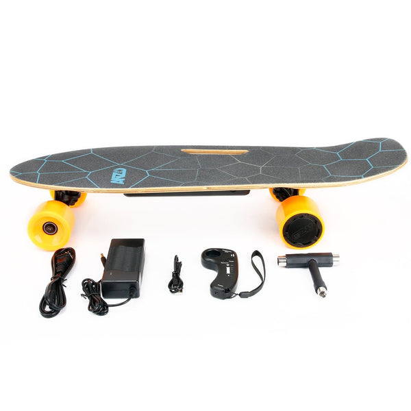English Elm Small Maple Deck Electric Skateboard 350w Motor Wireless Remote for Teens and Adults W34856855