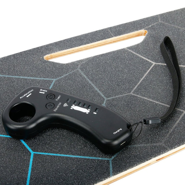 English Elm Small Maple Deck Electric Skateboard 350w Motor Wireless Remote for Teens and Adults W34856855