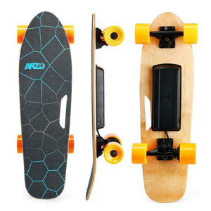 English Elm Small Maple Deck Electric Skateboard 350w Motor Wireless Remote for Teens and Adults W34856855
