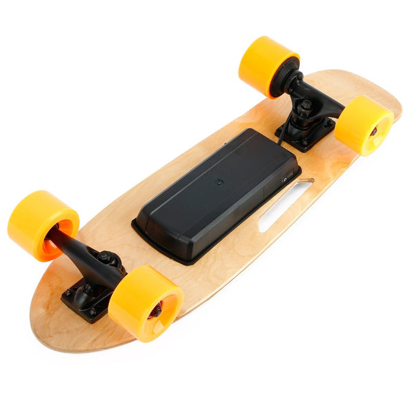 English Elm Small Maple Deck Electric Skateboard 350w Motor Wireless Remote for Teens and Adults W34856855