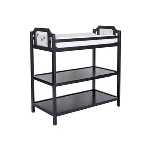 English Elm Celeste Nursery Changing Table Matte Finish Modern Ergonomic Design Compact Footprint Black B02263637