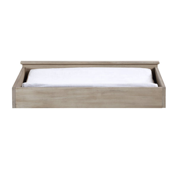 English Elm Grayson Rustic Alpine Nursery Changing Station with Raised Rails and Weathered Finish B02263755