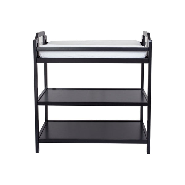 English Elm Celeste Nursery Changing Table Matte Finish Modern Ergonomic Design Compact Footprint Black B02263637