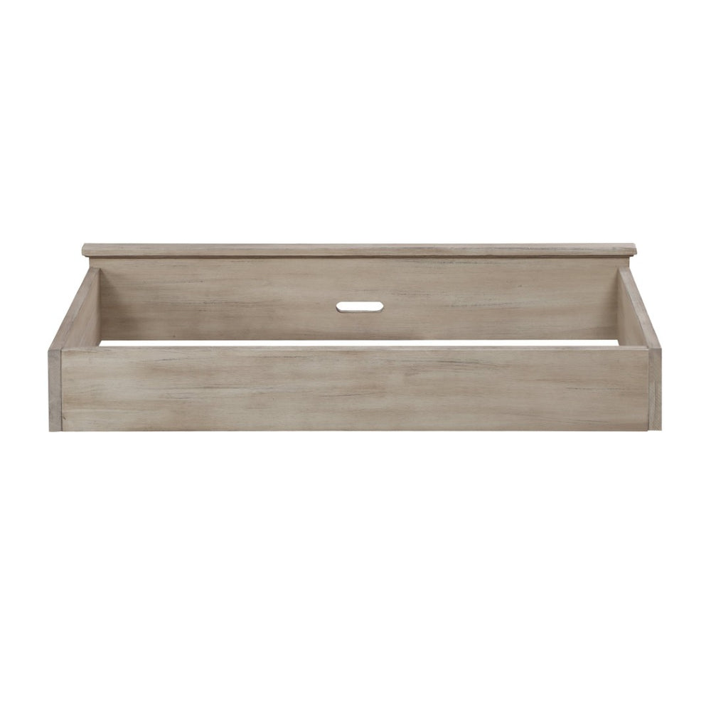 English Elm Grayson Rustic Alpine Nursery Changing Station with Raised Rails and Weathered Finish B02263755
