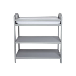 English Elm Celeste Nursery Changing Table Matte Finish Modern Ergonomic Design Compact Footprint Light Gray B02263638