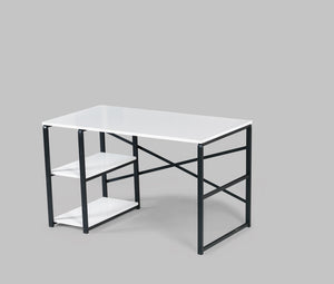 English Elm Furnish Modern 47" Writing Desk With Sage Black Metal Frame & Wooden Top - Perfect For Small Spaces! B02964512