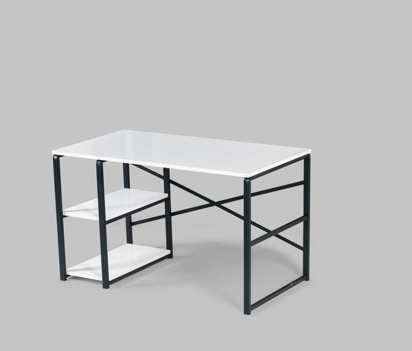 English Elm Furnish Modern 47" Writing Desk With Sage Black Metal Frame & Wooden Top - Perfect For Small Spaces! B02964512