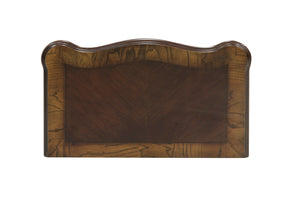 English Elm Elegant Deryn Park Nightstand Cherry Finish with Gold Tipping, 3 Drawers, Burl Inlay & Claw Feet B01164710