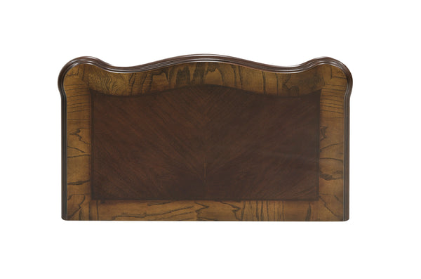 English Elm Elegant Deryn Park Nightstand Cherry Finish with Gold Tipping, 3 Drawers, Burl Inlay & Claw Feet B01164710