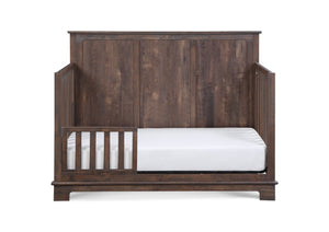 English Elm Grayson Convertible Crib with Alpine Inspired Design Grows From Infant to Full Bed Rustic Brown B02263752