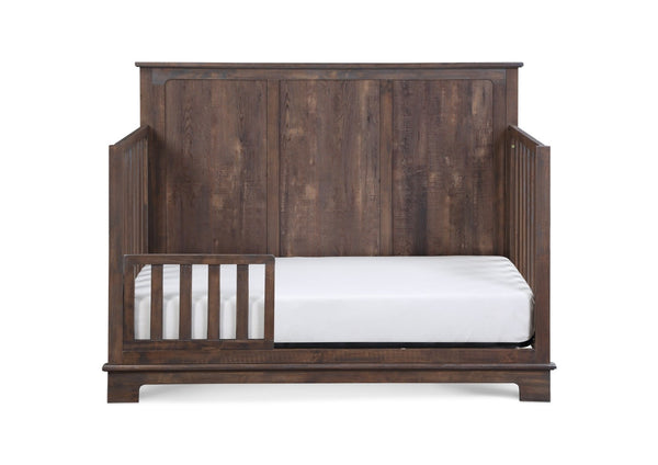 English Elm Grayson Convertible Crib with Alpine Inspired Design Grows From Infant to Full Bed Rustic Brown B02263752