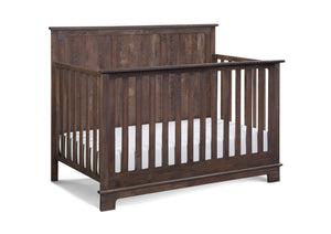 English Elm Grayson Convertible Crib with Alpine Inspired Design Grows From Infant to Full Bed Rustic Brown B02263752