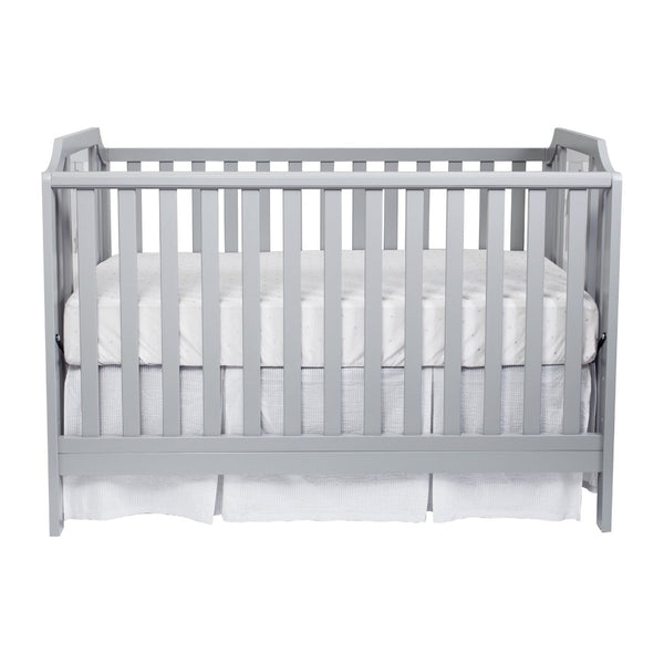 English Elm Celeste Convertible Crib with Star Etched Acrylic Panels for a Modern Nursery Light Gray B02263634