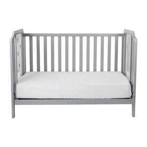English Elm Celeste Convertible Crib with Star Etched Acrylic Panels for a Modern Nursery Light Gray B02263634