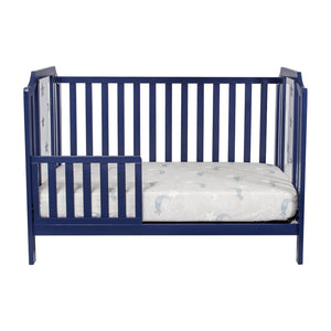 English Elm Celeste Convertible Crib with Star Etched Acrylic Panels for a Modern Nursery Navy Blue B02263635