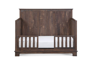 English Elm Grayson Convertible Crib with Alpine Inspired Design Grows From Infant to Full Bed Rustic Brown B02263752