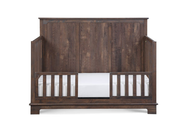 English Elm Grayson Convertible Crib with Alpine Inspired Design Grows From Infant to Full Bed Rustic Brown B02263752