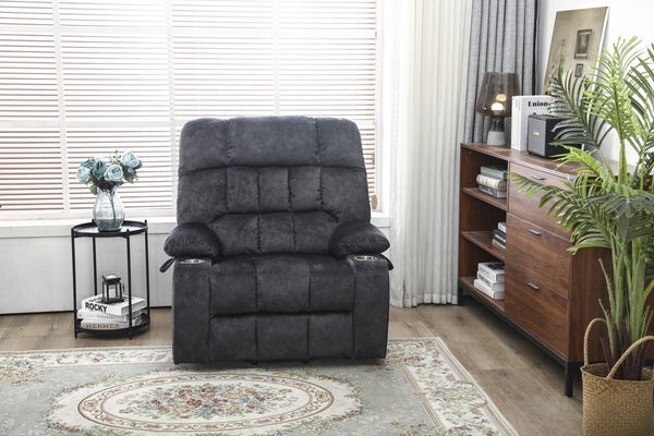 English Elm Recliners Power Lift Chair with Massage Heating Microfiber Seat for Elderly Comfort W547S00021