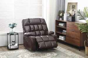 English Elm Recliners Power Lift Chair with Massage Heat Microfiber Seating for Senior Comfort W547S00020