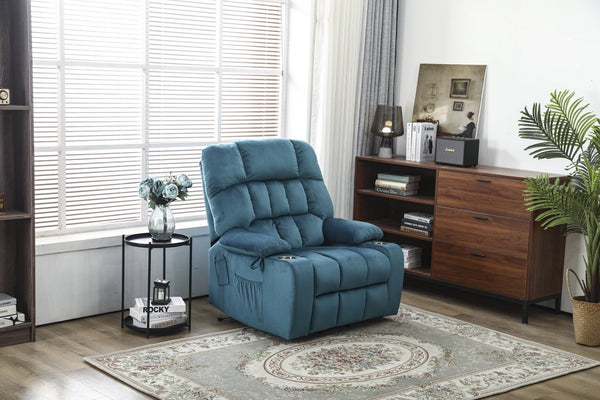 English Elm Recliners Power Lift Chair with Massage Heat Microfiber Seating for Senior Comfort W547S00022