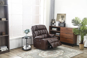 English Elm Recliners Power Lift Chair with Massage Heat Microfiber Seating for Senior Comfort W547S00020