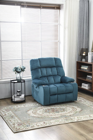 English Elm Recliners Power Lift Chair with Massage Heat Microfiber Seating for Senior Comfort W547S00022