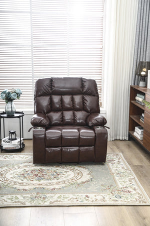 English Elm Recliners Power Lift Chair with Massage Heat Microfiber Seating for Senior Comfort W547S00020