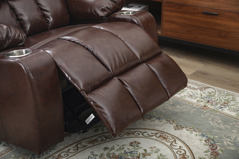 English Elm Recliners Power Lift Chair with Massage Heat Microfiber Seating for Senior Comfort W547S00020